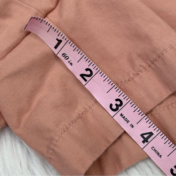 LOFT Size Medium Peach Color Shorts Casual‎ Drawstring Waist Mid Rise Pockets - Picture 12 of 13